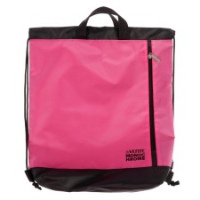 A bag for shoes with a pocket of 430 x 360 x 90 mm, Devente Monochrome, water -repellent tissue, bottom with an extension of 90 mm, color black /neon pink