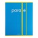 A notebook of 60 sheets, in a “figurative thinking” cage, cover coated cardboard, matte lamination, an offset block 65g/m² 5V, mix