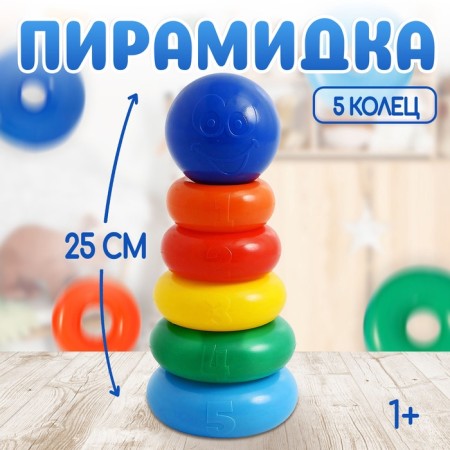 Pyramid, 5 rings with a ball