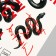 Tattoo on the body "Snake with inscriptions" 10x15 cm