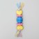 Chewing toy for dogs Premium Piggon on a rope, 5 elements, thermoplastic rubber, mix