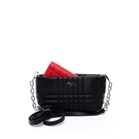 Bag Cross-Bodi with Ludor zipper, black color-4