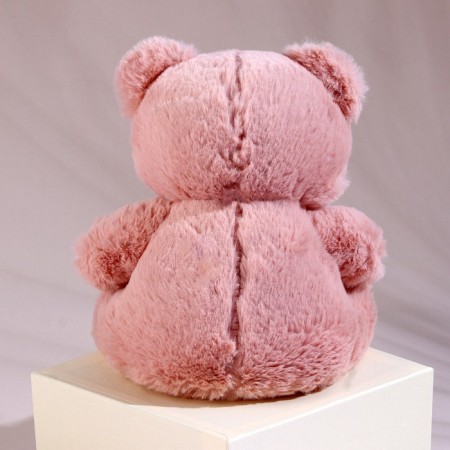 Soft toy "Bear", with a bow, 20 cm, pink color-2