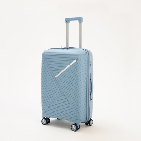 Middle suitcase 24 ", lightning department, code castle, 4 wheels, blue color