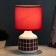Glykeria table lamp E14 40W white-red 15x15x27 cm Risalux