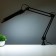 Desktop lamp UTLED-017C on a clamp, G23 8W LED black