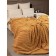 Texrepublic blanket, size 200x220 cm, ocher color