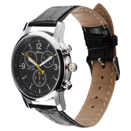 Men's watch, d-3.8 cm, silver-2