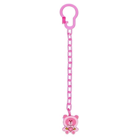 Nipple set - a dummy with a holder, SL, CL +6 months, with a cap “Butterfly”, pink-9