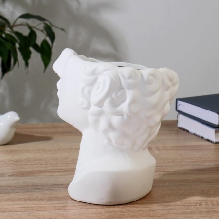 VAZ Keramics "Pimen" H-20 cm, D-15 cm, white-1