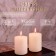 Candle cylinder aromatic "spicy apple", set 4x6 cm, 2 pcs