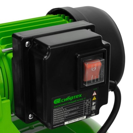 SIBRTEK NS850-P pumping station, 850 W, pressure 42 m, 58 l/min, tank 19 l, cable 1.2 m-10
