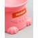 Plastic bowl on a stand, 13 x 13 x 10 cm, pink