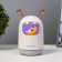 Night with a moisturizer dog on the moon LED USB AKB Gray 8.3x8.3x15 cm Risalux