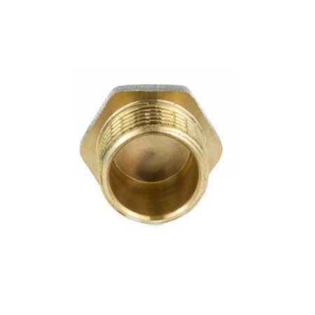 The plug Aquasfera 9017-06, 2 ", external thread, nickel-plated brass-1