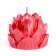 Figure candle "Lotus", 6.6x6.5 cm, red