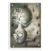 Carty clock is wall-mounted, interior "gray vase", silent, 25 x 35 cm