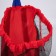 Baby backpack for a boy, 47x24 cm, mesh, for sandbox, red color