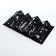 Road cosmetic bag, 4 parts on lightning, pink/black color