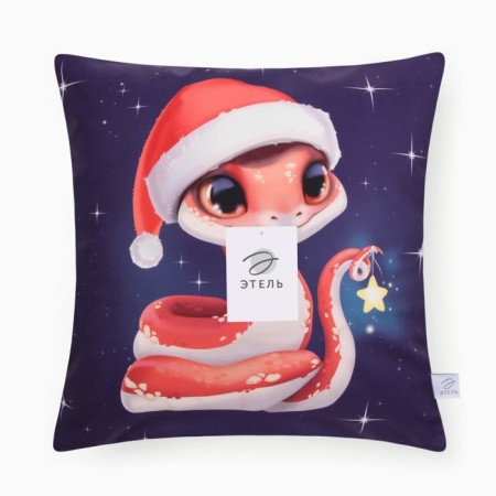 Case on the pillow Ethel "Sweet Snake" 40x40 cm, velor-6