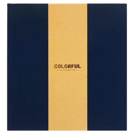 Organizer on Rings A6+, 80 sheets, leatherette, with a valve, a line, with a handle, in a gift box, blue-10