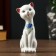 Souvenir ceramics "Pussy" (set 2 pcs) 13x4 cm