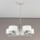 Suspended chandelier Citilux "Tilda" CL469150, 64x64x30 cm, 5x75W, E27, white color