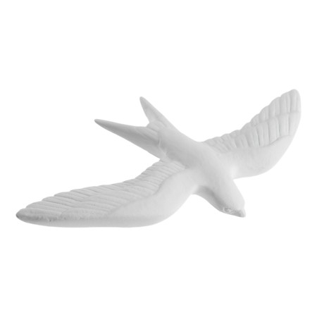 The decoration is wall, gypsum panel "Swallows", 7 pcs, 18 x 11 cm, white-2