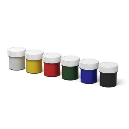 Гуашь 6 цветов х 17 мл, ErichKrause Basic light pack, в поддоне-1