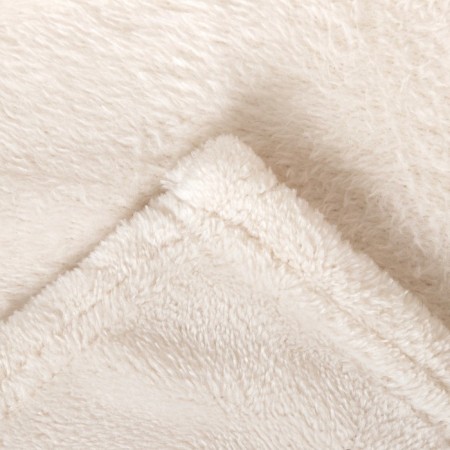 Plain blanket, size 140x200 cm, cream color-1