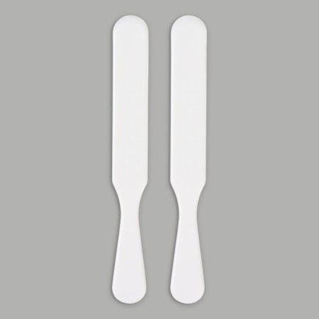 Spatulas for depilation, plastic, 2 pcs, 15 × 2 cm, white color-3