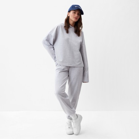 Women's tracksuit (sweatshirt and trousers) mist, size 40-42, color gray-3