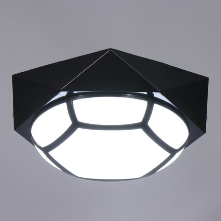 Lamp "Almazik" LED 20W 6000K black 51x51x7 cm-1