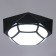 Lamp "Almazik" LED 20W 6000K black 51x51x7 cm