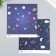 Scrapbooking paper bilateral "Cosmic sky" density 180 g 15.5x17 cm
