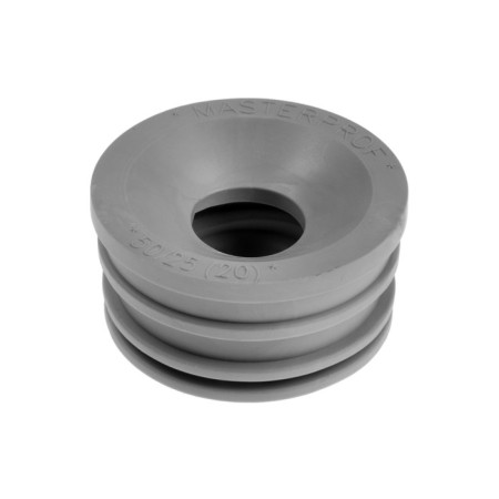 Transitional cuff Masterprof IS. 131769, D = 50 x 25 mm, for sewer pipes, heating equipment, gray