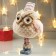 Interior doll "owl in a pink cap and in hetras" 40x10x18 cm