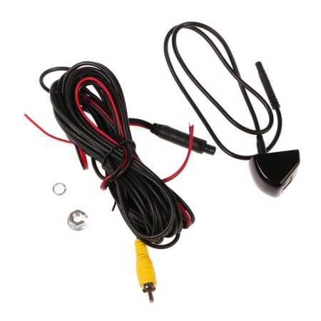 Rear view camera, IP68, review 130 °, 0.3 megapixels, wire 6 m, black-1