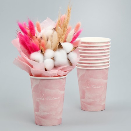 A glass for flowers "Marble", 350 ml-3