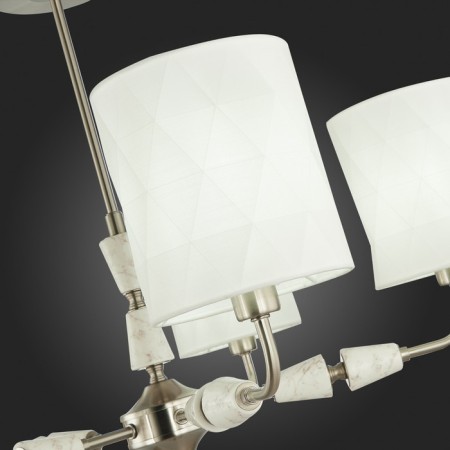 Ceiling EVOLUCE lamp. Sle107802-05. Mili. 5x40 watts, E14, 70x70x48 cm, Nickel color-10