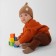 Jumper knitted baby i oranges, r.86-92, orange