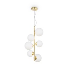 Suspension lamp Maytoni Mod545PL-06BS, 6XG9, 28W, 29x29 cm, Color Gold