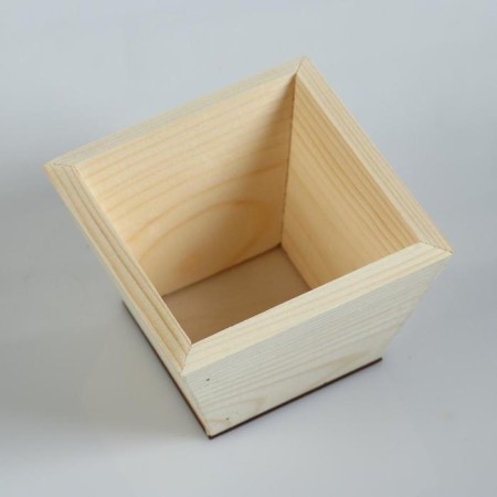 Wooden Kashpo 11 × 11 × 9.5 cm "RAF", naturally give beautifully-3
