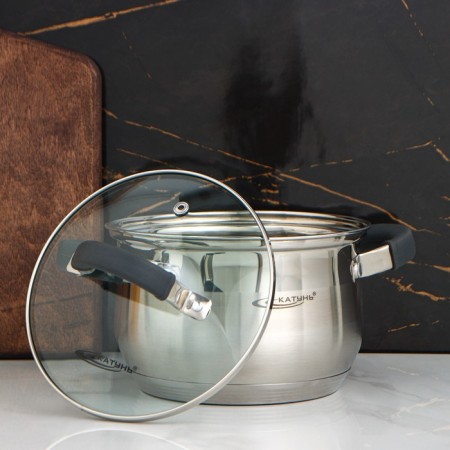 Irida pan 1.9 l, d = 16 cm, glass cover, capsule, induction-1