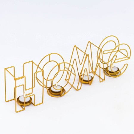 Summary of the metal desktop "Home", 13.5 x 42 cm, gold-4