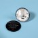 Pocket mirror “love”, d = 7 cm, black color