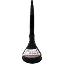 Plastic funnel with a flexible nose and filter, width 13.5 cm, height 38 cm 108312