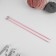 Knitting needles, straight lines, d = 5 mm, 35 cm, 2 pcs, pink color