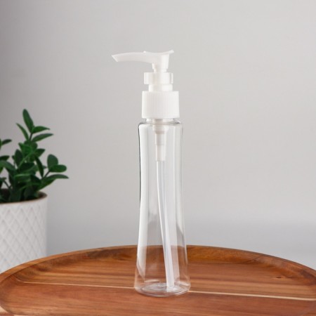 A bottle for storage, with a dispenser, 100 ml, white/transparent color-2