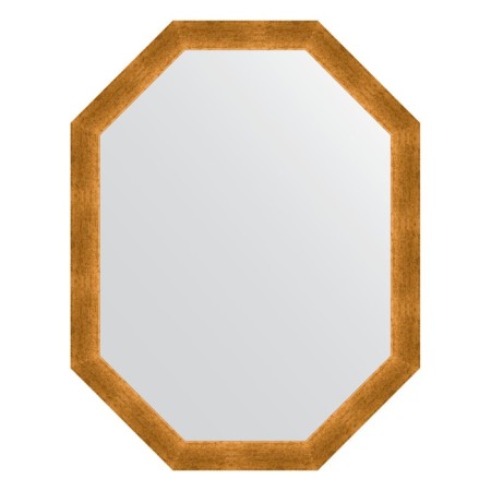 Mirror in the baguette frame, poisoned gold 59 mm, 70x90 cm